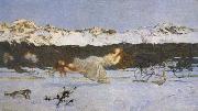 Giovanni Segantini The Punishment of The Lustful (mk19) oil painting artist